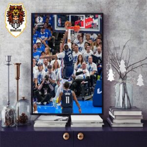 Daniel Gafford Block Jaylen Williams In Game 1 Eastern Cofference Semifinals NBA Playoffs 2023-2024 Home Decor Poster Canvas