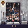 Nikola Jokic Show Anthony Edwards How MV3 Play With A Poster Dunk Photo Of The Year Nuggets Vs Wolves Game 4 NBA Playoffs 2023-2024 Home Decor Poster Canvas