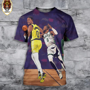 Haliburton And The Pacers Advanced To East Semi Final After Win The Series Versus Milwaukee Bucks NBA Playoffs 2024 3D All Over Print Shirt