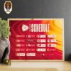 Green Bay Packers Revealed New Season NFL 2024 Schedule Home Decor Poster Canvas