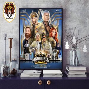 King And Queen Of The Ring WWE At 12pm ET On May 25th 2024 At Jeddah Saudi Arabia Home Decor Poster Canvas