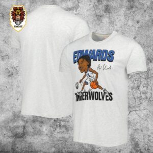 Minnesota Timberwolves Anthony Edwards Ash Caricature Unisex T-Shirt