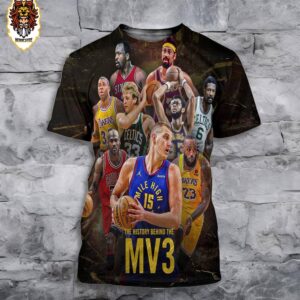 Nikola Jokic Join 3 Times NBA MVP Iconic MV3 Players A Milestone Of His Career All Over Print Shirt
