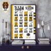 Chicago Bears Revealed Their New Season NFL 2024 Schedule With Class Of 24 Home Decor Poster Canvas
