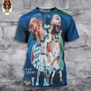 Rudy Gobert Have 4x DPOY For His Career With 23-24 NBA KIA Defensive Player Of The Year All Over Print Shirt