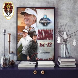 Texas A&M Adela Cernousek Becomes The First Individual National Champ In Program History Home Decor Poster Canvas