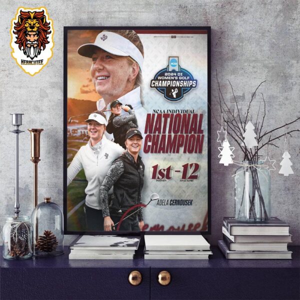 Texas A&M Adela Cernousek Becomes The First Individual National Champ In Program History Home Decor Poster Canvas