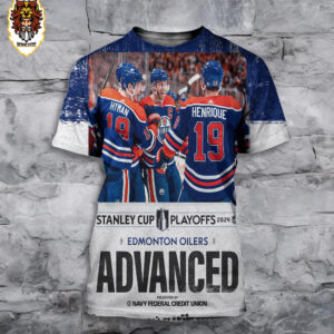 The Edmonton Oilers Are On Their Way To The Second Round Of The NHL  Stanley Cup Playoffs 2024 3D All Over Print Shirt