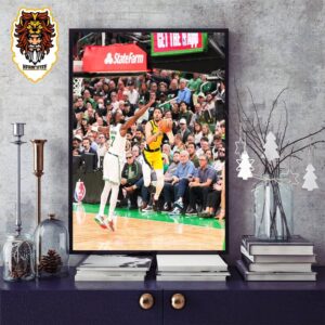 Tyrese Haliburton Second Buzzer Beater In 3rd Quater Eastern Conference Final Pacers With Celtics NBA Playoffs 23-24 Home Decor Poster Canvas