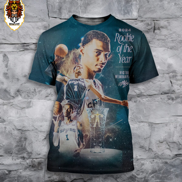 Victor Wembanyama San Antonio Spurs Rookie Of The Year Poster Gift For Fan Limited Version All Over Print Shirt
