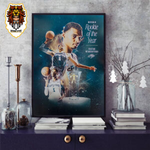 Victor Wembanyama San Antonio Spurs Rookie Of The Year Poster Gift For Fan Limited Version Home Decor Poster Canvas