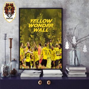 Yellow Wonder Wall Borussia Dortmund BVB Will Play At Wembley UEFA Champions Leagues Final UCL Finale 2023-2024 Home Decor Poster Canvas