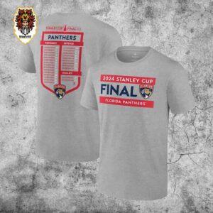 Florida Panthers Steel 2024 Stanley Cup Final Roster NHL Stanley Cup 2024 Final Double Sides Unisex T-Shirt